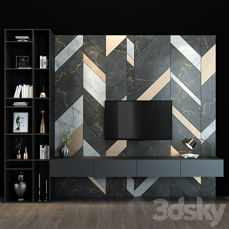 TV shelf 74 3DS Max - thumbnail 1