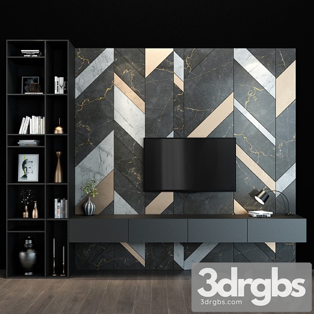 Tv shelf 74 3dsmax Download - thumbnail 1