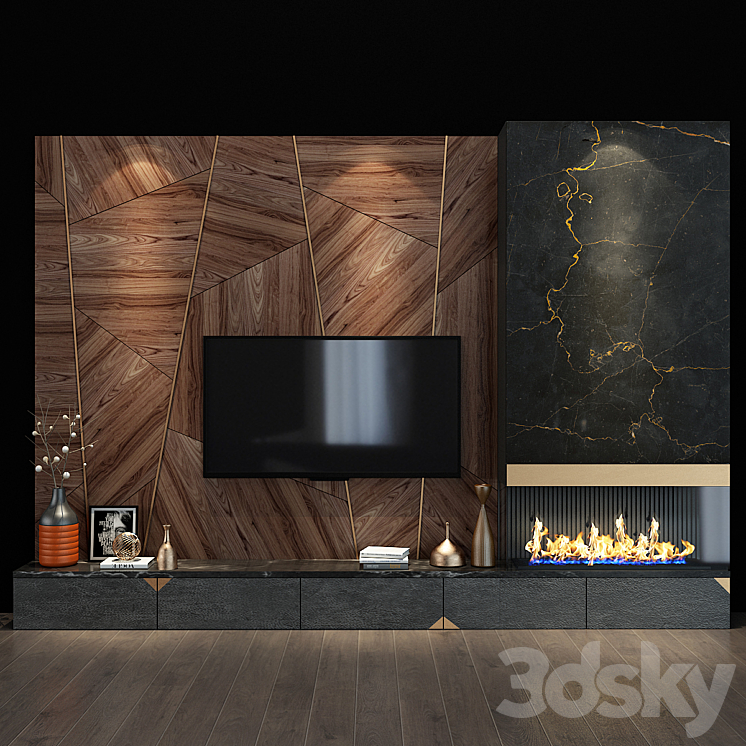 TV shelf 75 3DS Max - thumbnail 1