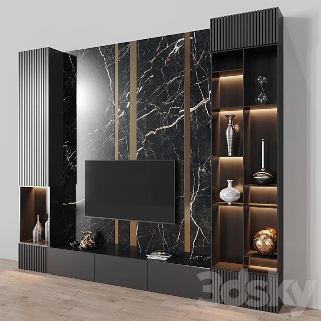 tv stand 2 3DSMax File - thumbnail 3