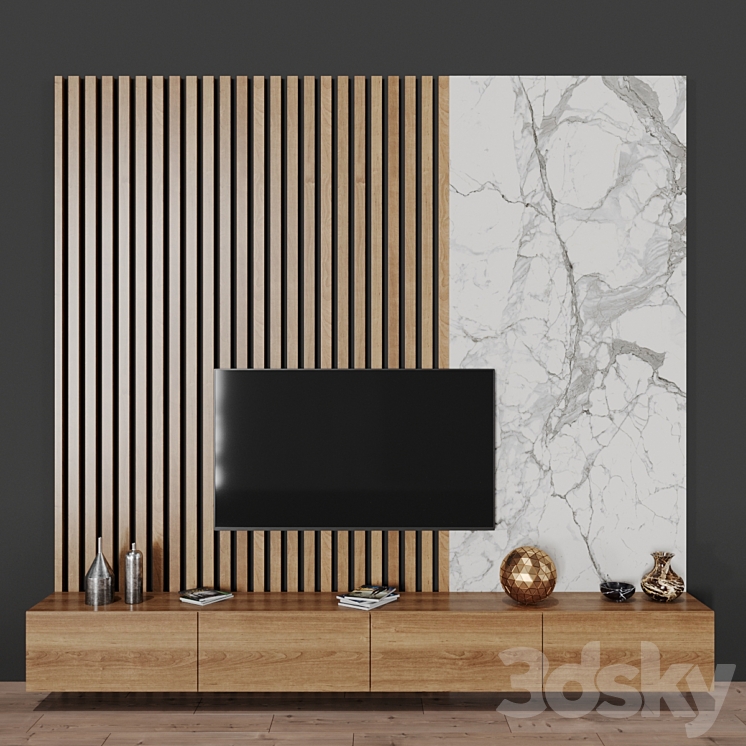 tv stand 3DS Max - thumbnail 1