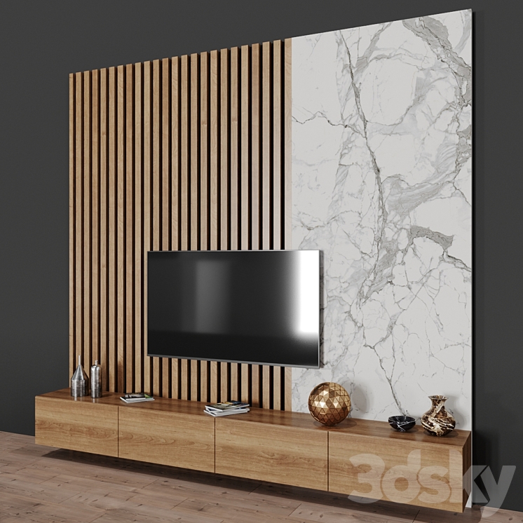 tv stand 3DS Max - thumbnail 2