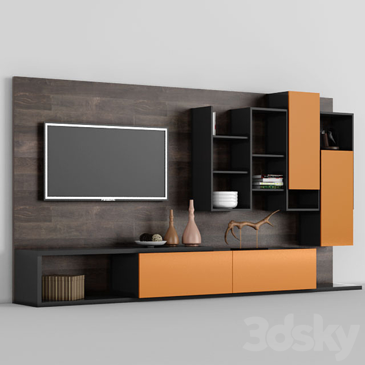 TV Stand 3DS Max - thumbnail 1