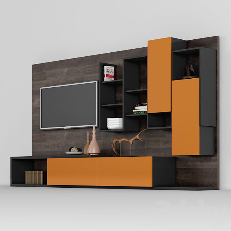 TV Stand 3DS Max - thumbnail 2