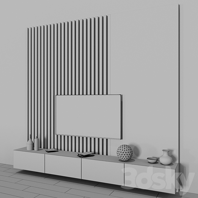 tv stand 3DSMax File - thumbnail 4