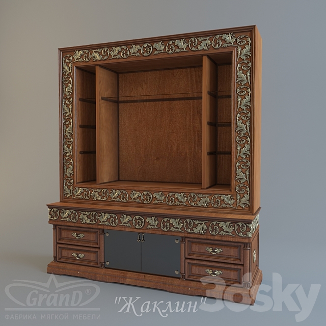 TV stand from kolekci “Jacqueline” 3DSMax File - thumbnail 1