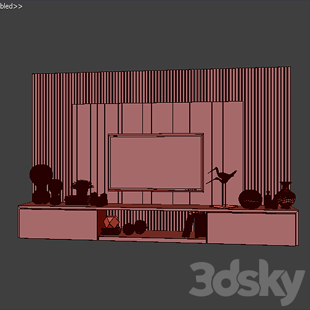 Tv Stand_16 3DSMax File - thumbnail 3