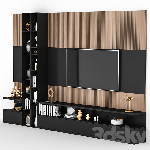 Tv Stand_85 3DS Max Model - thumbnail 2