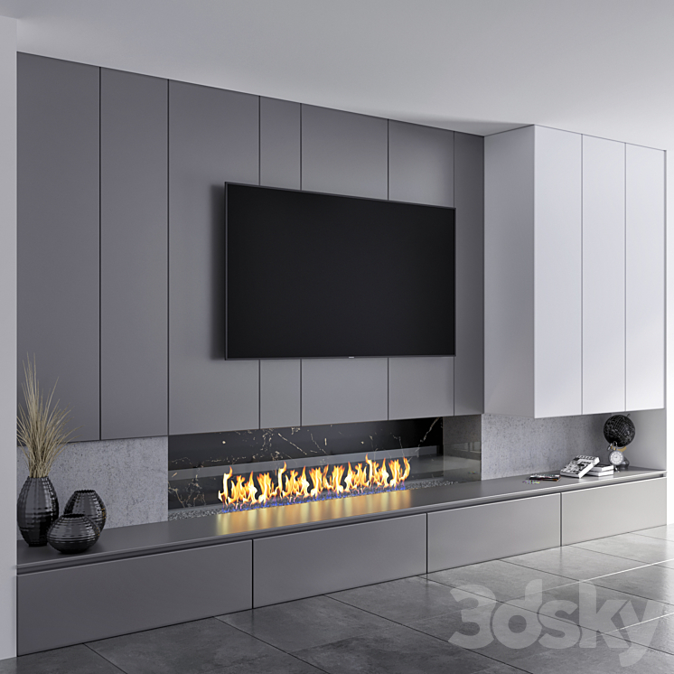 Tv Unit 02 3DS Max - thumbnail 2