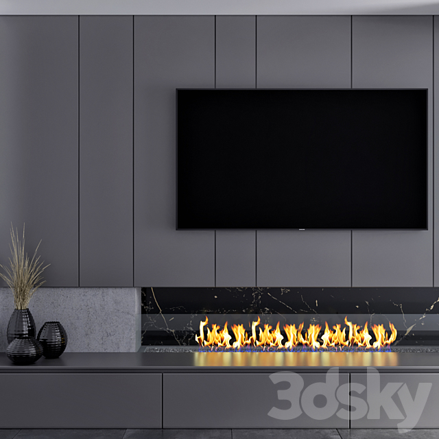 Tv Unit 02 3DSMax File - thumbnail 3