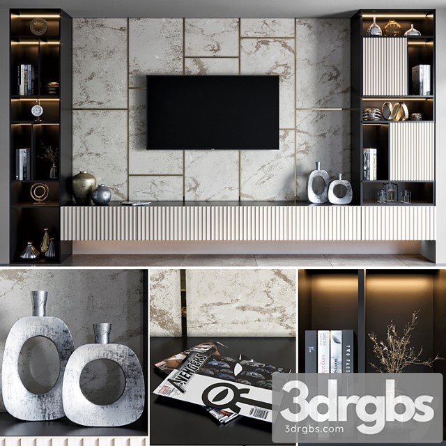 TV Unit 09 1 3dsmax Download - thumbnail 1