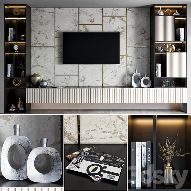 tv unit 09 3DS Max - thumbnail 1