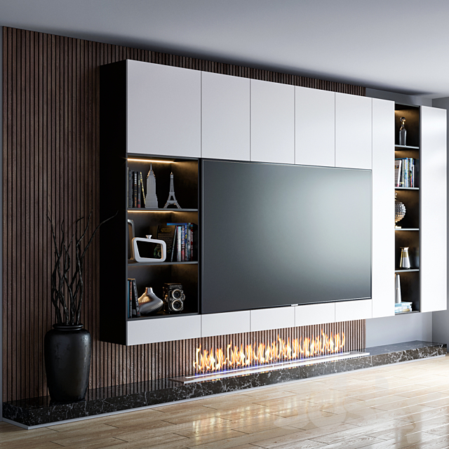 tv unit 16 3DS Max Model - thumbnail 2