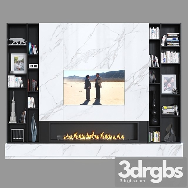 TV Wall 015 3dsmax Download - thumbnail 1