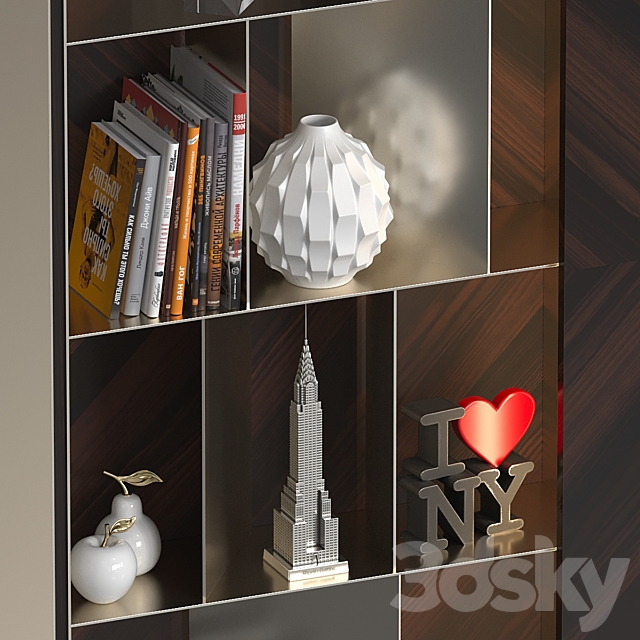 TV wall 038. 3DS Max Model - thumbnail 3