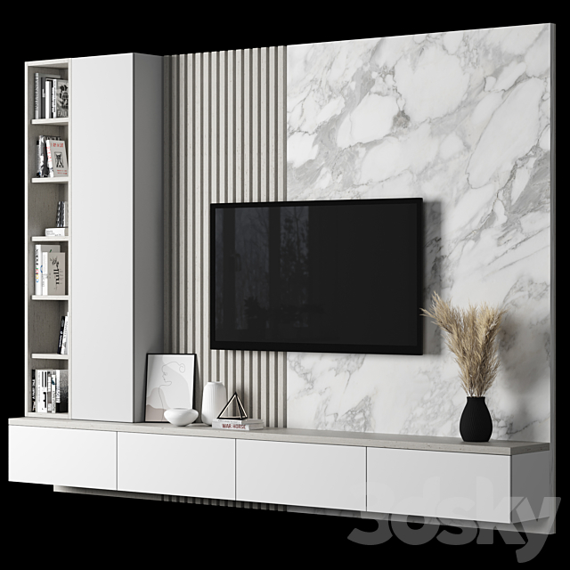 TV Wall 056 3DS Max Model - thumbnail 3