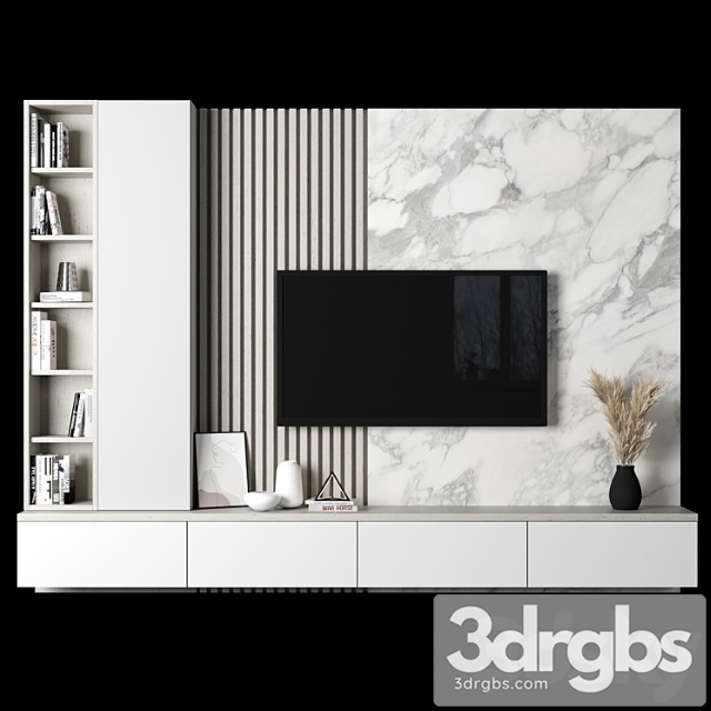 TV WAll 056 3dsmax Download - thumbnail 1