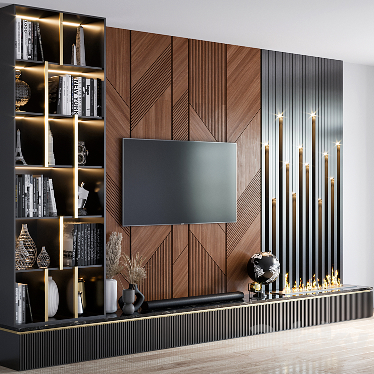 TV Wall 07 3DS Max - thumbnail 2