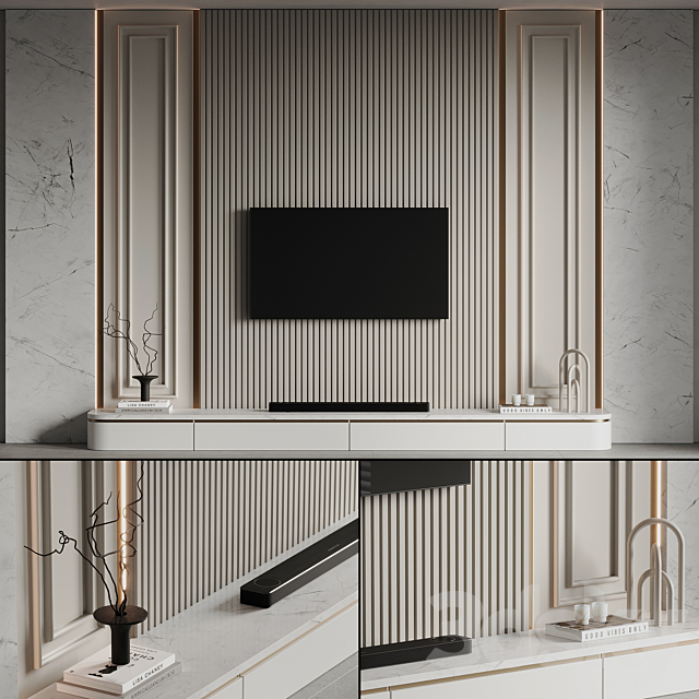 TV Wall 09 3ds Max - thumbnail 2