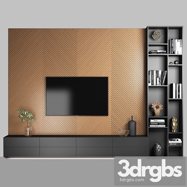 TV Wall 1 3 3dsmax Download - thumbnail 1