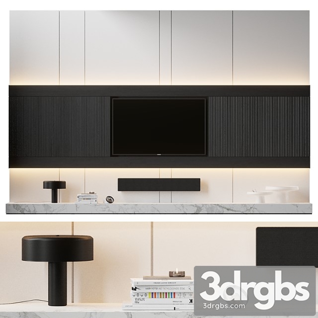 TV Wall 1 38 3dsmax Download - thumbnail 1