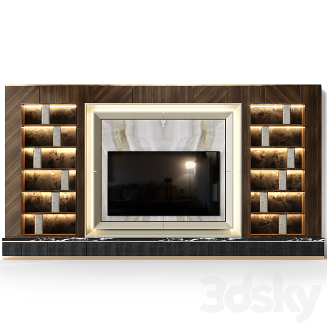 TV Wall 1 Studia 54 3DSMax File - thumbnail 2