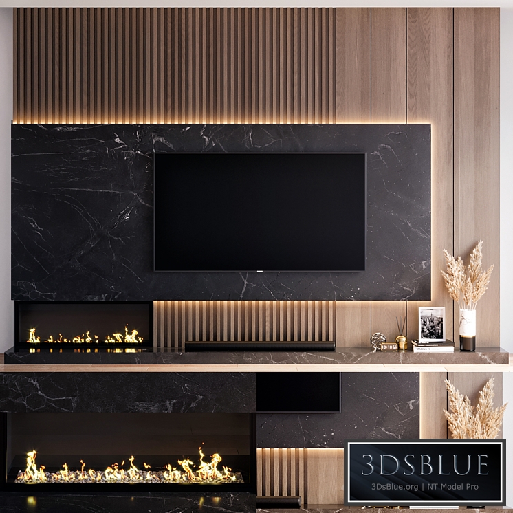 TV Wall 15 3DS Max - thumbnail 3