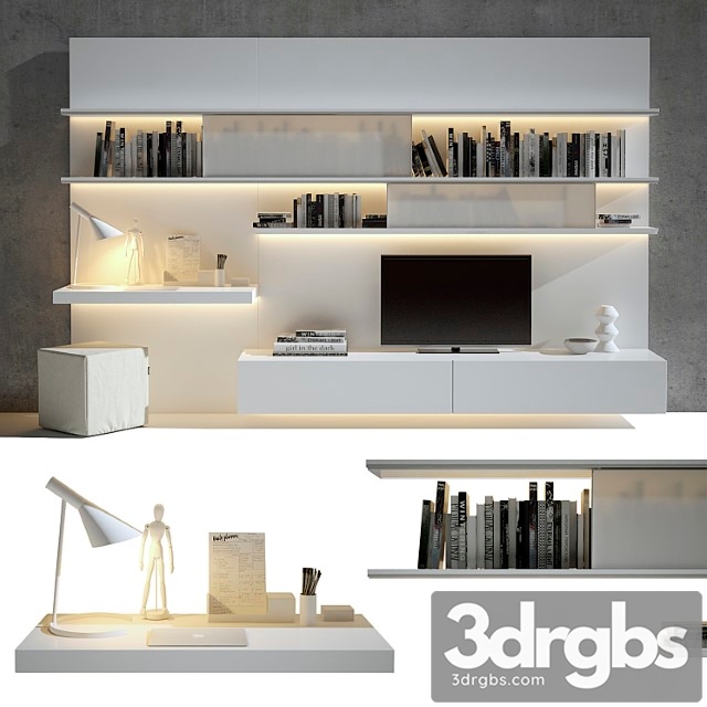 Tv wall 15 3dsmax Download - thumbnail 1