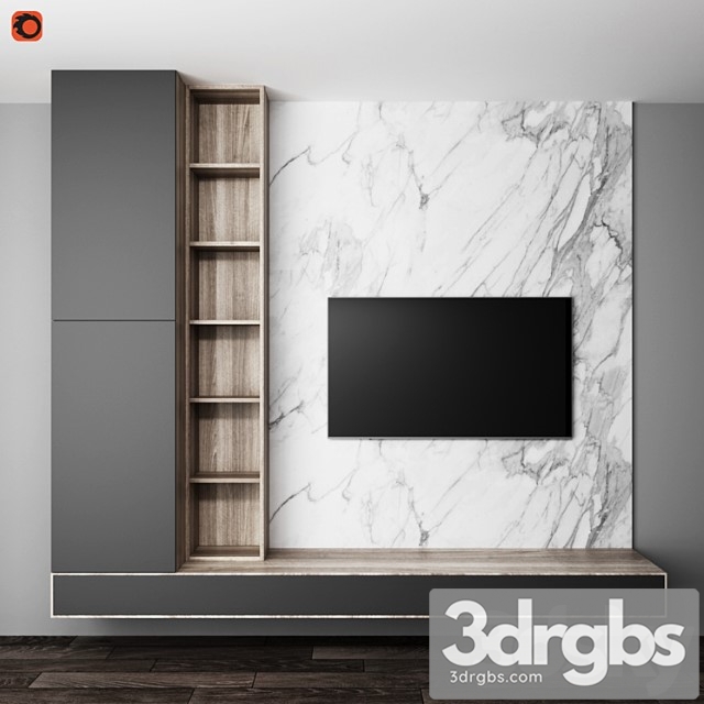 TV Wall 2 3dsmax Download - thumbnail 1