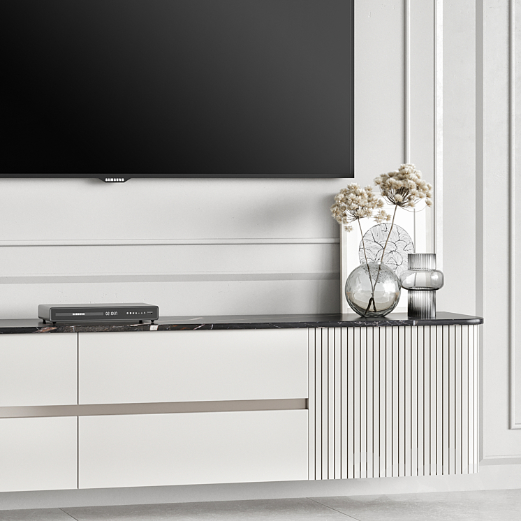 Tv wall 22 3DS Max Model - thumbnail 2