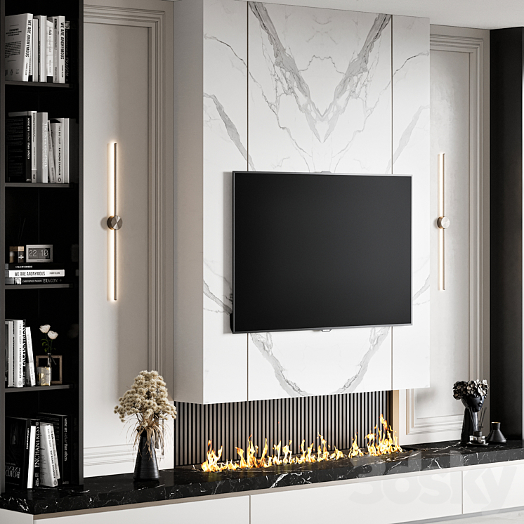 TV Wall 24 3DS Max Model - thumbnail 2