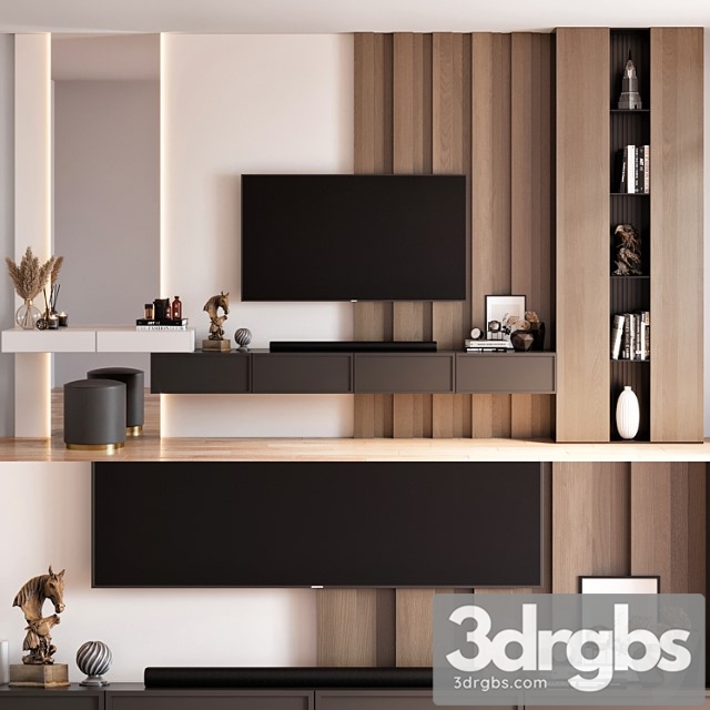 TV Wall 25 4 3dsmax Download - thumbnail 1