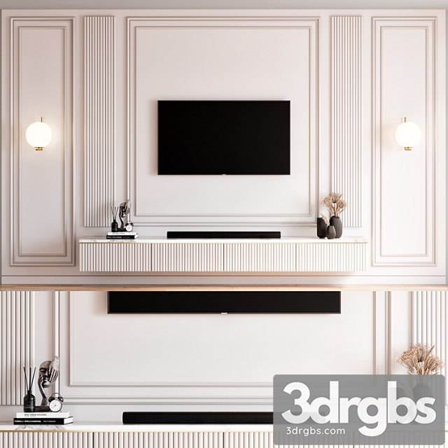 TV Wall 26 4 3dsmax Download - thumbnail 1