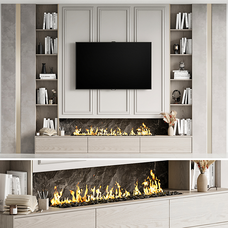 TV Wall 27 3DS Max Model - thumbnail 1