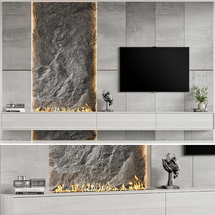 TV Wall 28 3DS Max Model - thumbnail 1