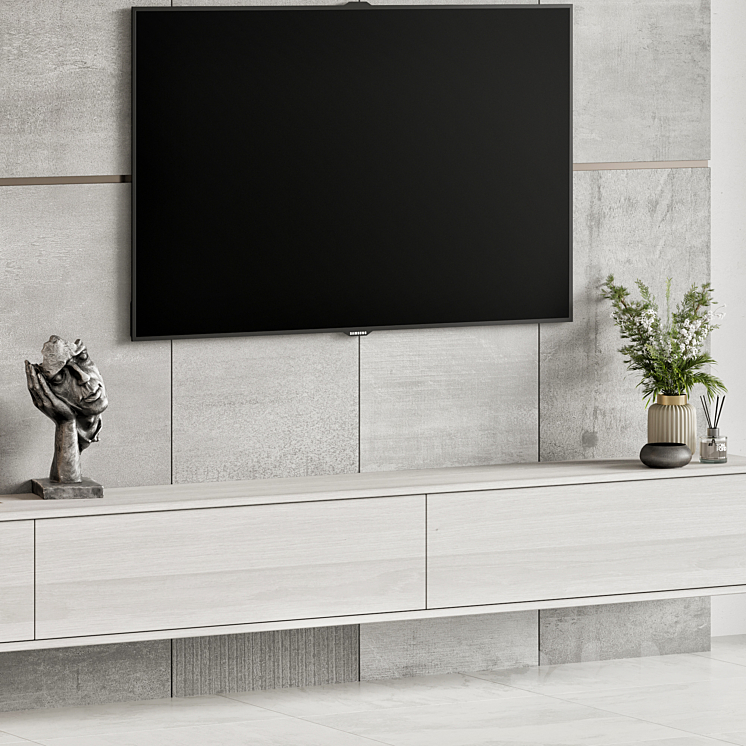 TV Wall 28 3DS Max Model - thumbnail 2