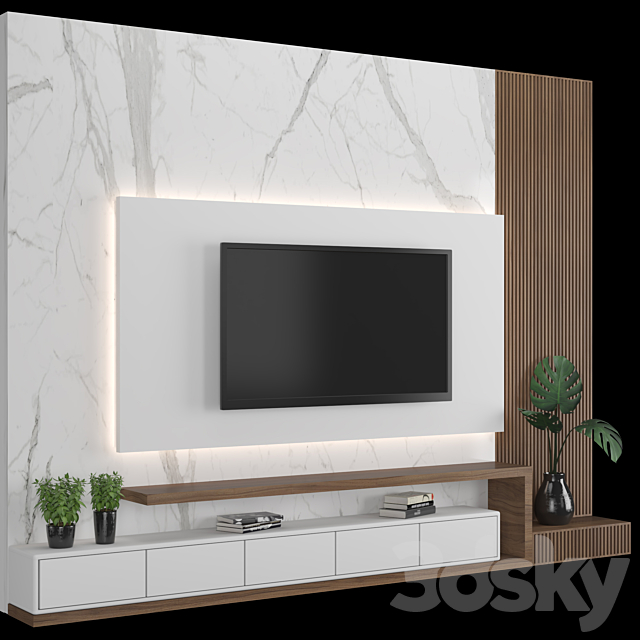 TV Wall 29 3DSMax File - thumbnail 4