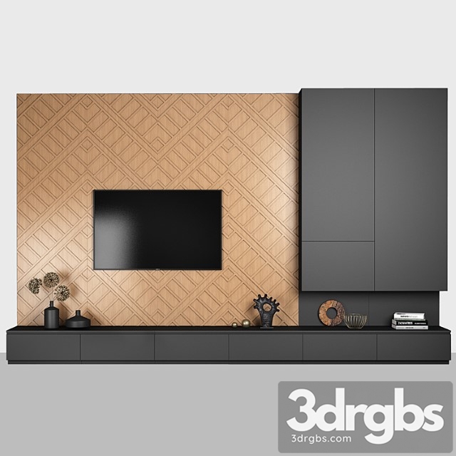 TV Wall 3 3dsmax Download - thumbnail 1