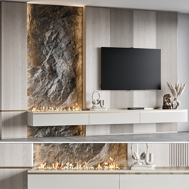 TV Wall 35 3DS Max Model - thumbnail 2