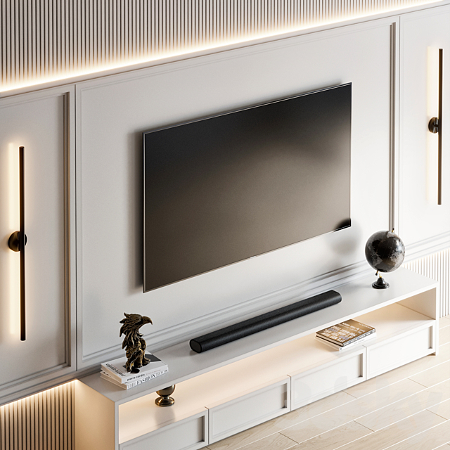 TV Wall 38 3DS Max Model - thumbnail 2