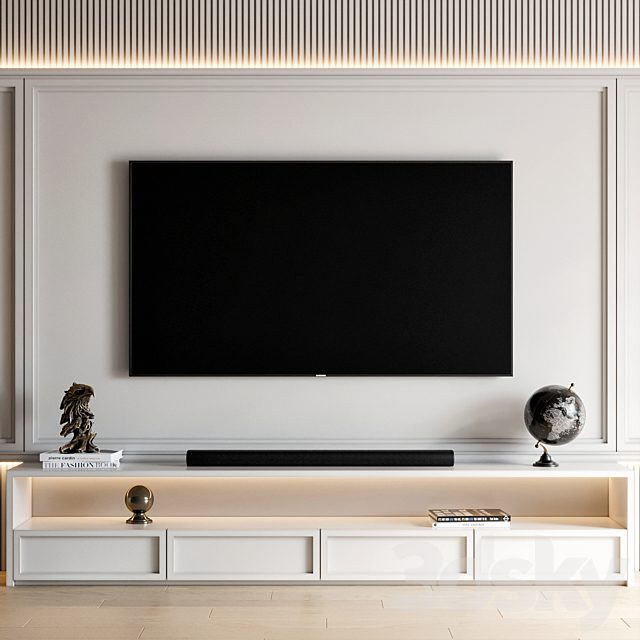 TV Wall 38 3DS Max Model - thumbnail 5