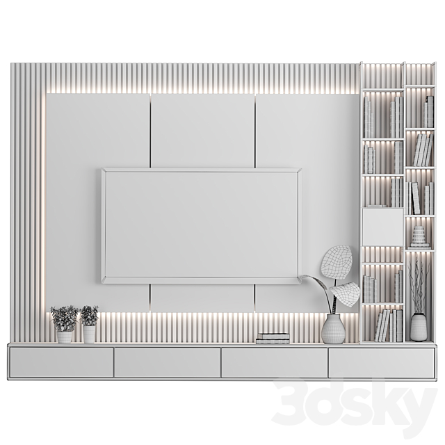 TV Wall 38 3DSMax File - thumbnail 5