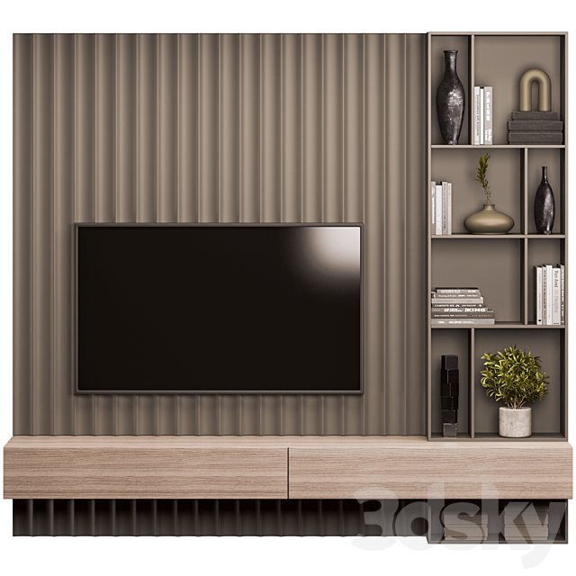 TV Wall 3DSMax File - thumbnail 1