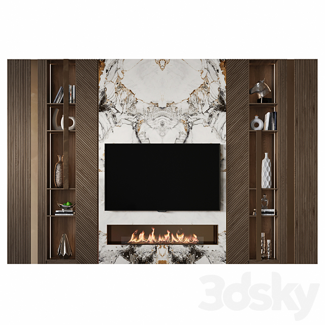 TV Wall 55 3ds Max - thumbnail 2