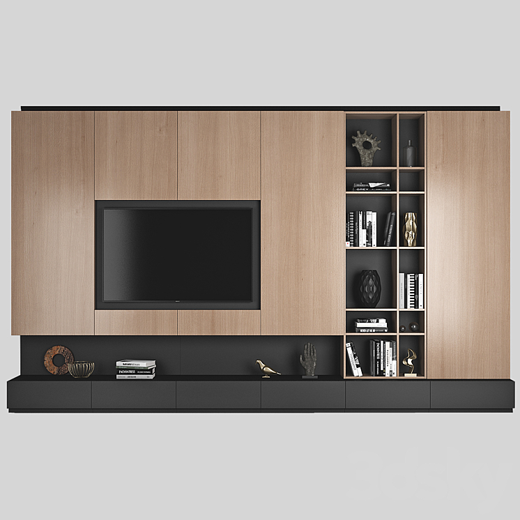 TV Wall 6 3DS Max - thumbnail 1