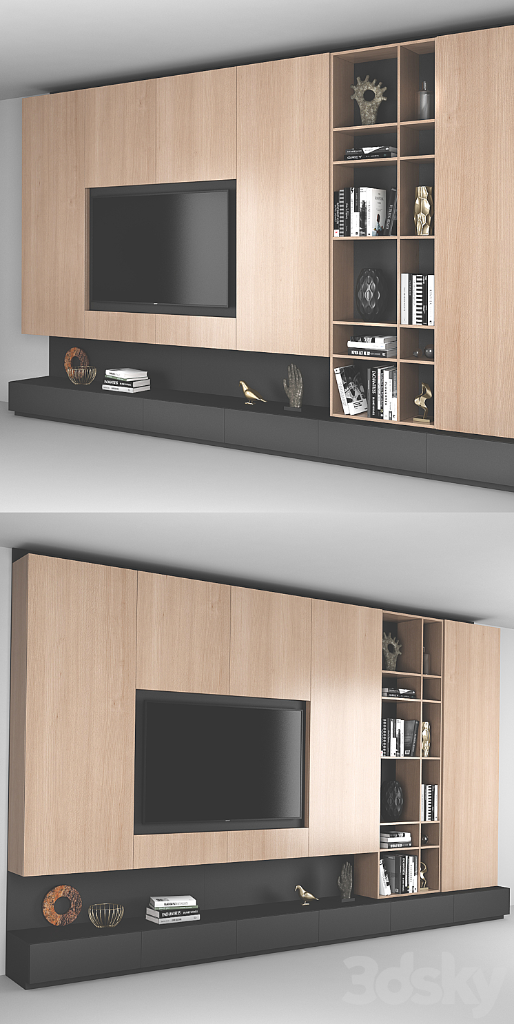 TV Wall 6 3DS Max - thumbnail 2