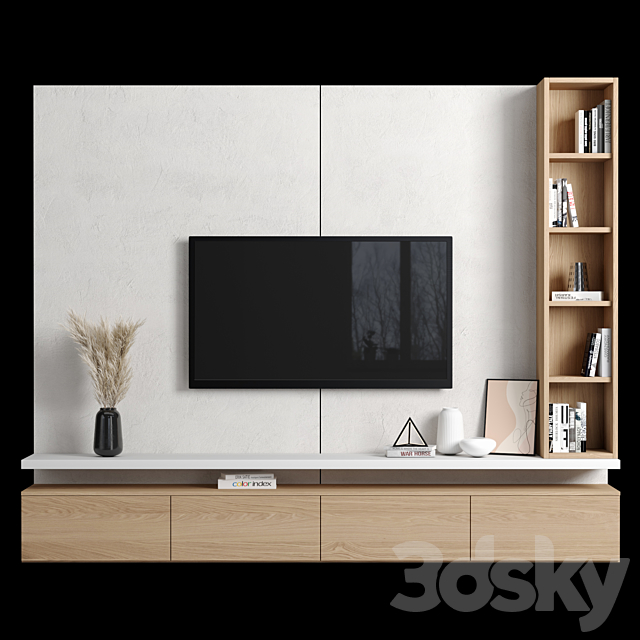 TV Wall 70 3DSMax File - thumbnail 1