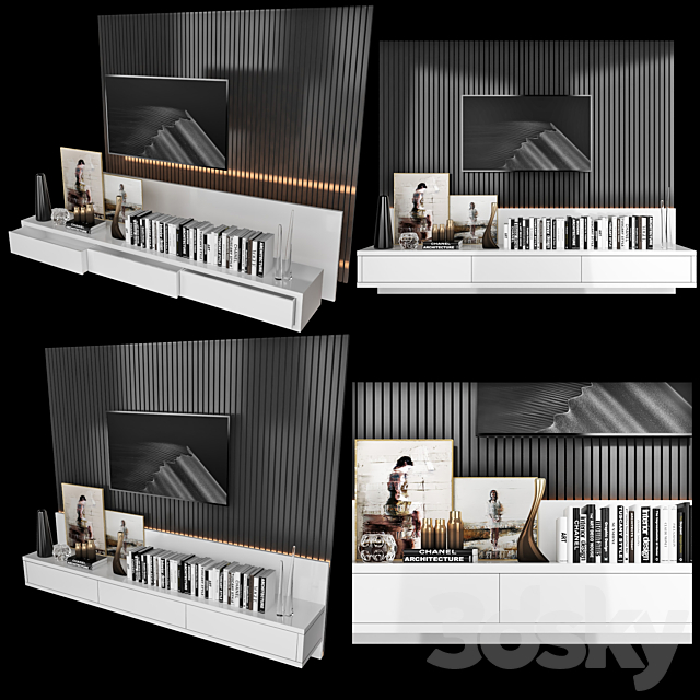 TV Wall | set 18 3DSMax File - thumbnail 2