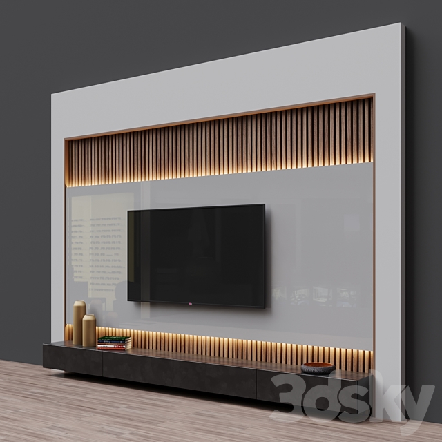 TV zona 6 3DS Max Model - thumbnail 2