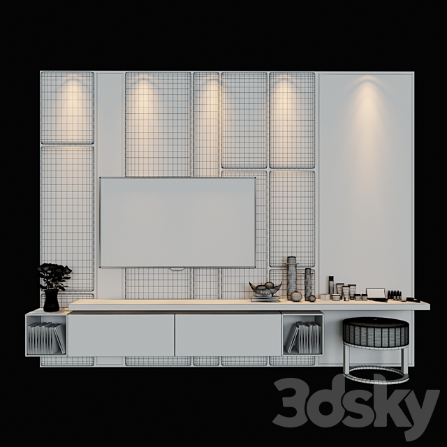 TV zone 4 3DS Max Model - thumbnail 3